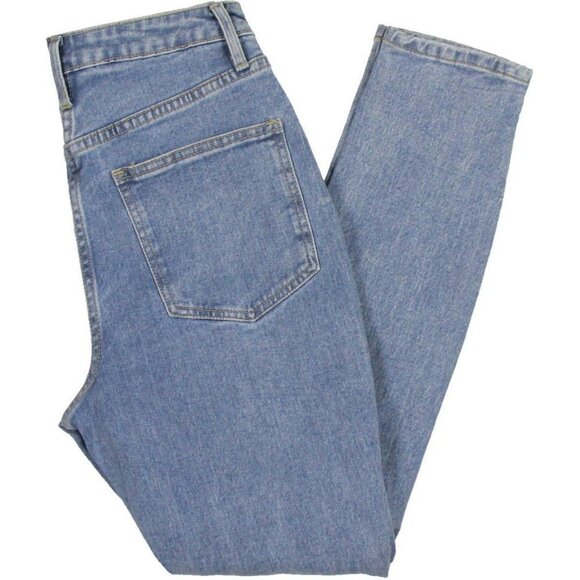 NEW We Wore What Womens Danielle Distressed High Rise Straight Leg Jeans Size 26 - Picture 5 of 11